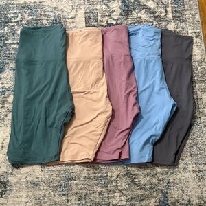 Amazon Women's Bike Shorts - Teal, Beige, Mauve, Blue, Gray